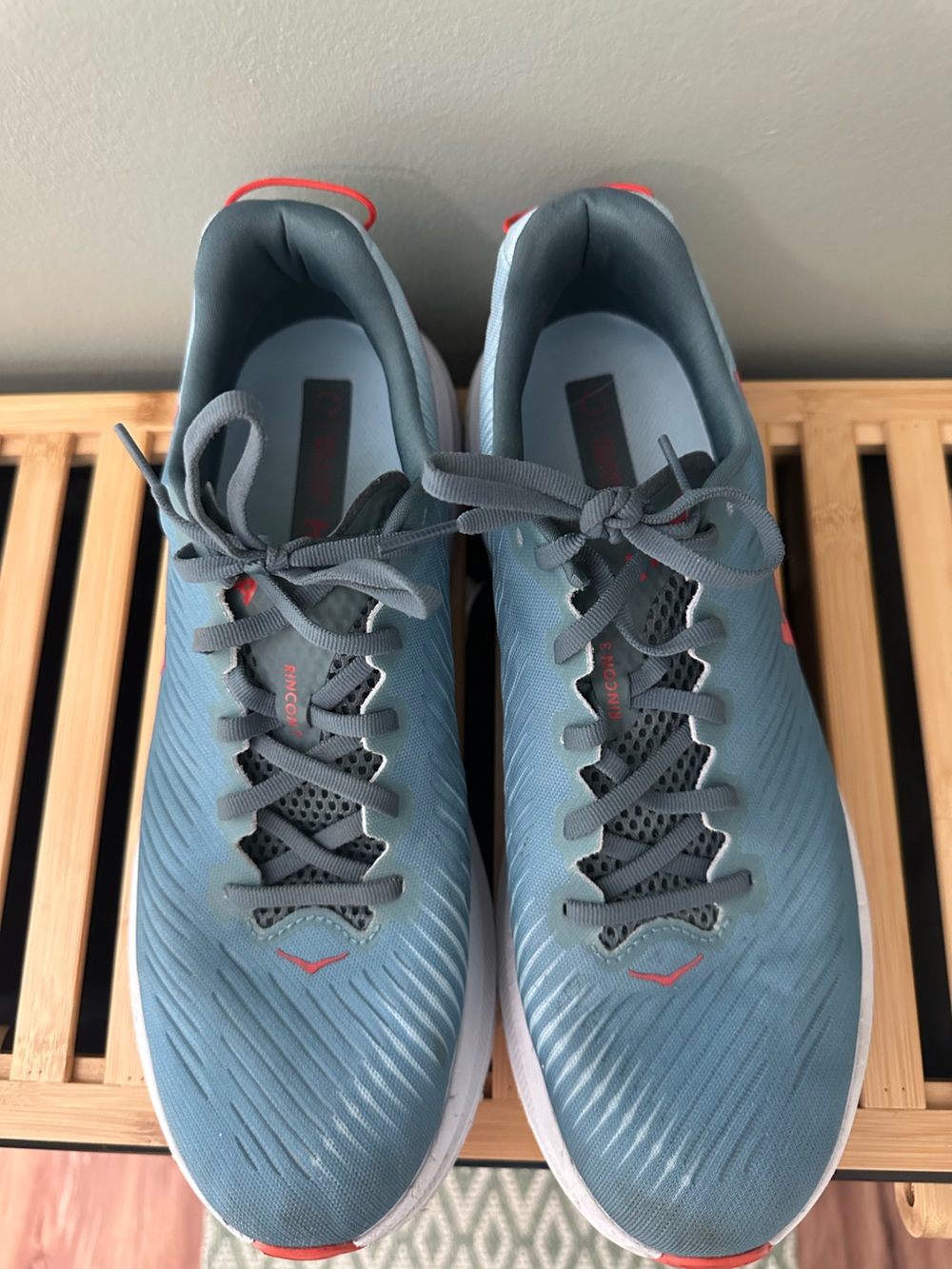 Hoka Men’s One One Rincon 3 Blue Mountain Spring Summer Song Running Shoe - Picture 3 of 6